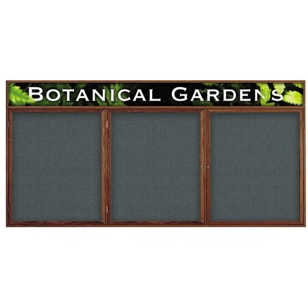 United Visual Products Single Door Enclosed EZ Tack Board, 24"x36", Light Oak/Green UV101EZ-GREEN-LTOAK